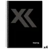 Notebook Imprex Black Sheet 80 Sheets (4 Units)