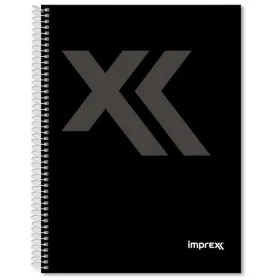 Notebook Imprex Black Sheet 80 Sheets (4 Units)