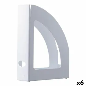 Magazine rack Archivo 2000 Ecogreen White A4 Sheet polystyrene 25 x 8 x 32 cm (6 Units)