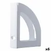 Magazine rack Archivo 2000 Ecogreen White A4 Sheet polystyrene 25 x 8 x 32 cm (6 Units)