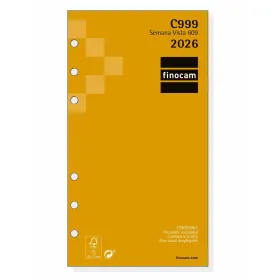 Diary Refill Finocam C999 2026 9,4 x 17,1 cm