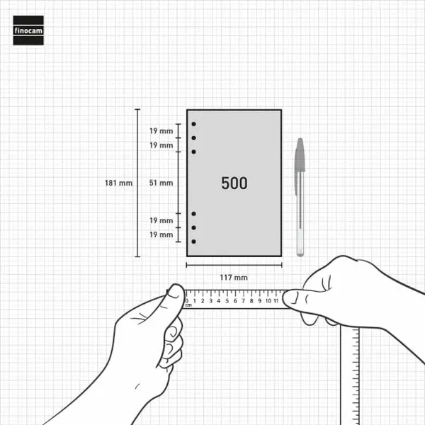 Grafiks Finocam Melns 11,7 x 18,1 cm