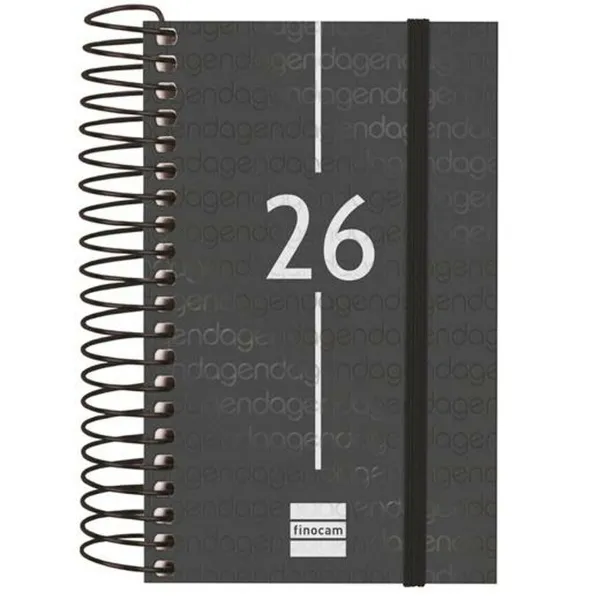 Grafiks Finocam YEAR Melns Mini 7,9 x 12,7 cm 2026