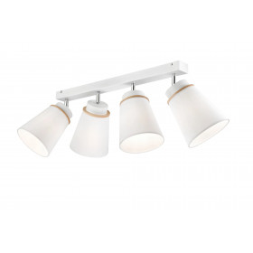 LM-4.110 AUGUSTINO 4-light wooden ceiling lamp spot