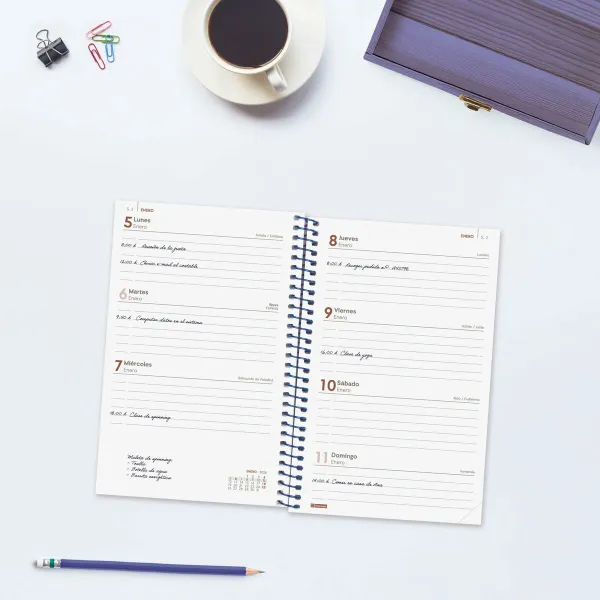 Diary Finocam YEAR Blue 11,7 x 18,1 cm 2026