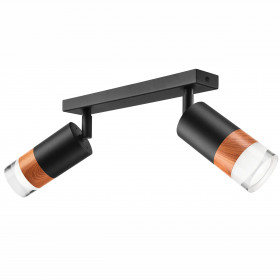 LM-2.151 AURORA 2-light ceiling lamp, black