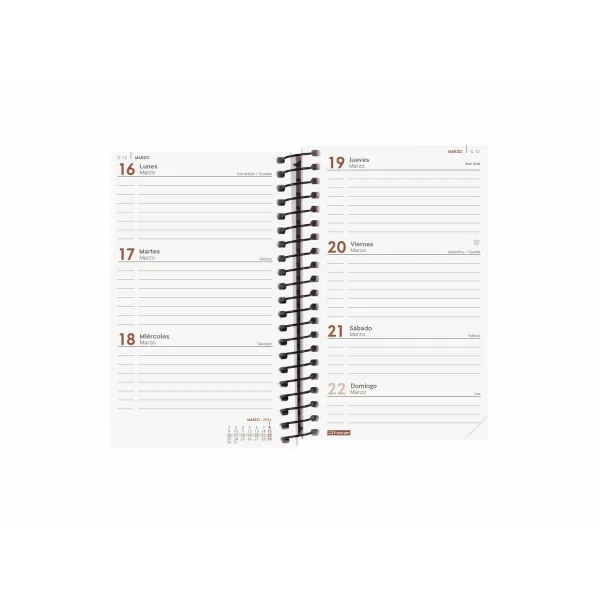 Diary Finocam OPAQUE Orange Mini 7,9 x 12,7 cm 2026