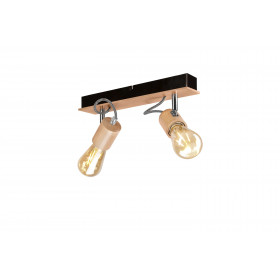 LM-2.125 GUSTAVO 2-light wooden ceiling lamp
