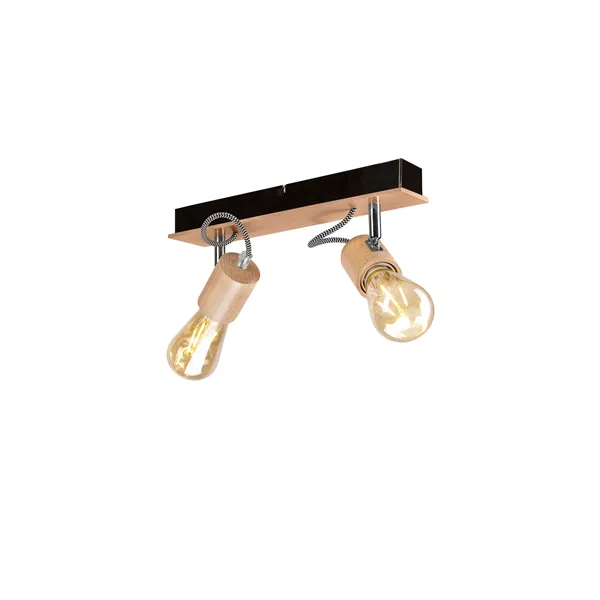 LM-2.125 GUSTAVO divu lampu koka griestu lampa