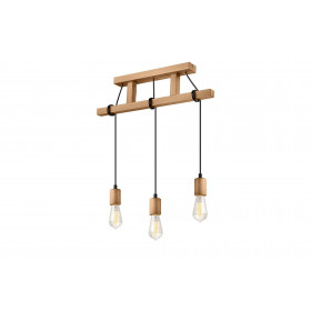 LM-3.97 LEON 3-light wooden hanging lamp