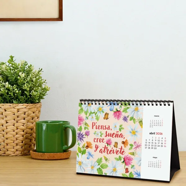Desktop Calendar Finocam Multicolour Paper 21 x 15 cm