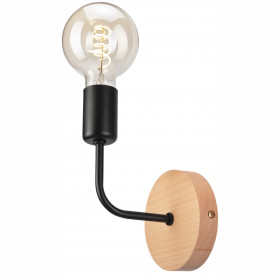 Деревянный настенный светильник KM-1.138 VITO с 1 лампой