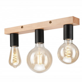 LM-3.138 VITO, потолочный светильник из дерева с тремя лампами
