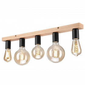 LM-5.138 VITO 5-ламповый потолочный светильник из дерева