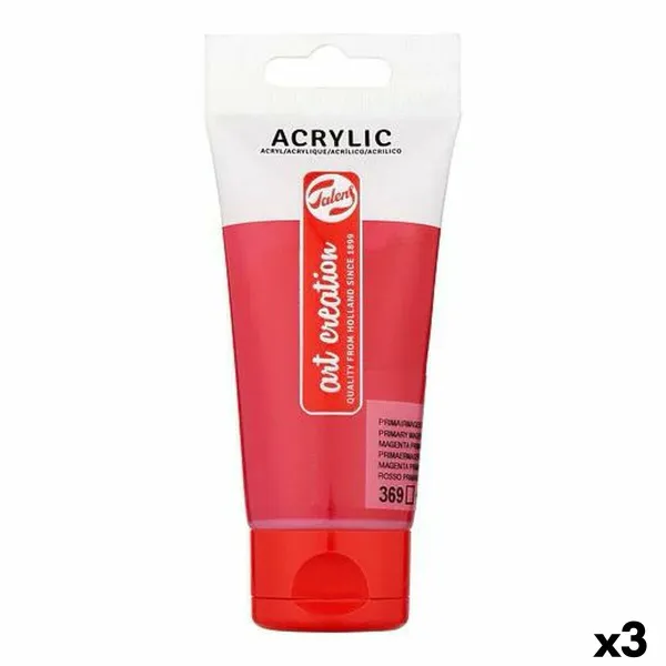 Akryylimaali Talens Art Creation Magenta 75 ml (3 osaa)