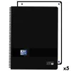 Notebook Oxford LIVE&GO Black A4 80 Sheets (5 Units)