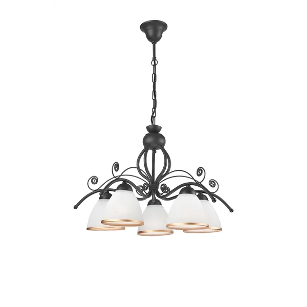 LM-5.51 RETRO II klassinen 5-lamppuinen riippuvalaisin