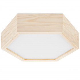 LD.PD-5.1 HEX hexagonal 1-light wooden ceiling lamp