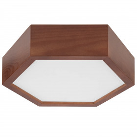 LD.PD-5.1 HEX hexagonal 1-light wooden ceiling lamp