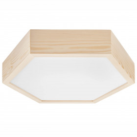 LD.PD-5.2 HEX шестиугольный потолочный светильник из дерева на 2 лампы