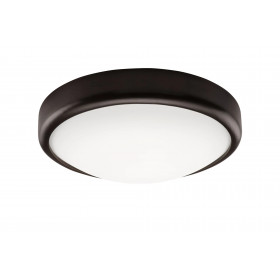 LD.PD-8.1 ANELLO ceiling lamp with convex glass, 1-light wooden