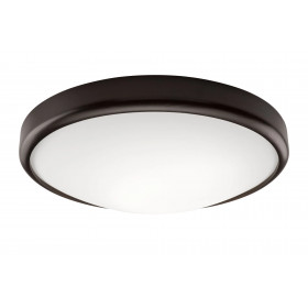 LD.PD-8.2 ANELLO ceiling lamp with convex glass, 2-light wooden