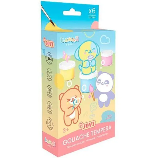 Guašas gleznošanas komplekts Jovi KAWAII 35 ml 6 Daudzums (6 gb.)