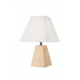 LN-1.D.6 ECO 1-light wooden night lamp with a lampshade