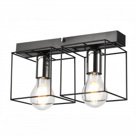 LM - 2.181 MIKA 2-light ceiling lamp black / chrome