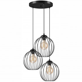 LM-3.162 ZOYA 3-light hanging lamp, black