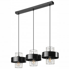 LM-3.199 JOY 3-light hanging lamp black / chrome