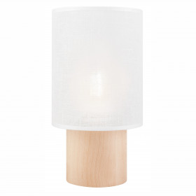 LN - 1.170 ARI TABLE 1-light wooden table lamp with a lampshade