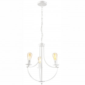 LM - 3.173 Люстра GINA из белого металла на 3 лампы