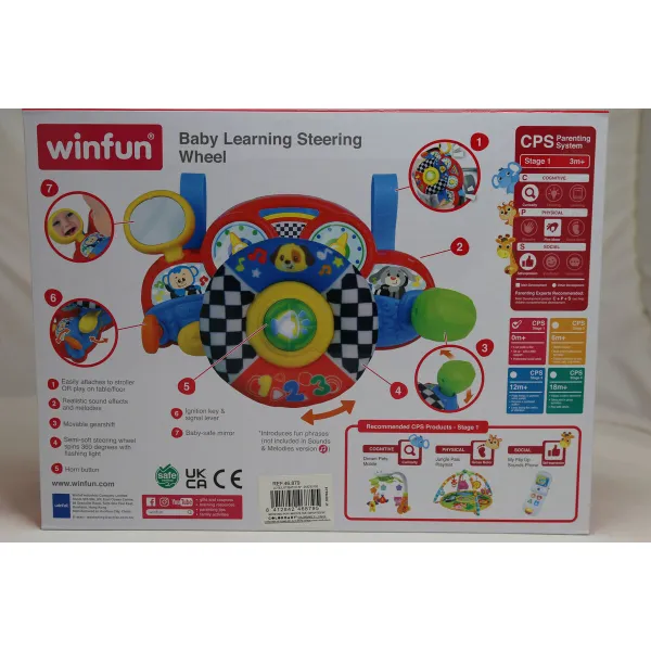 Važiuoklės vairas Winfun 29 x 17 x 10,5 cm (4 vnt.)