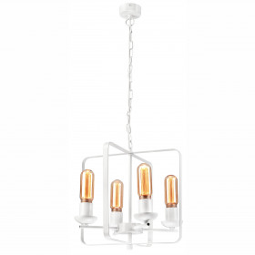 LM-4.177 CEDRIC II 4-х ламповая белая люстра на цепочке