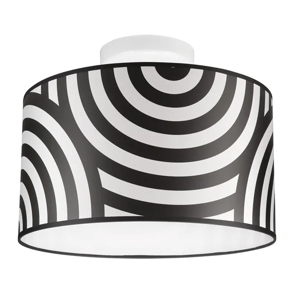 LM-1.1.97/A PRINT vienos lemputės pakabinamas šviestuvas su raštuotu gaubtu