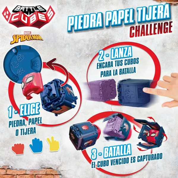 Prasmju Spēle Spider-Man Battle Cubes (12 gb.)