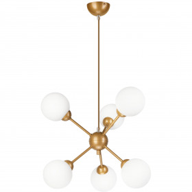 LM-6.168 RUBY BALL 6-light pendant lamp with lampshades