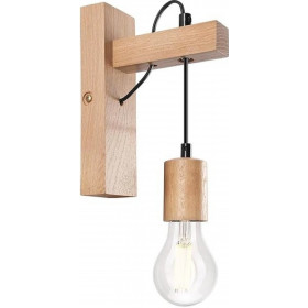 KM-1.97 LEON OAK 1-light wooden wall lamp