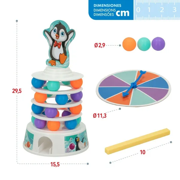 Lautapeli Colorbaby Pingviini (6 osaa)