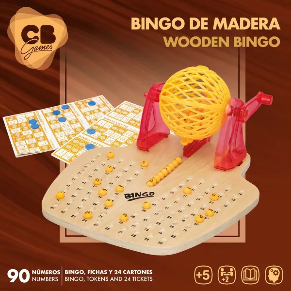 Bingo CB Games Medžio Plastmasinis (2 vnt.)
