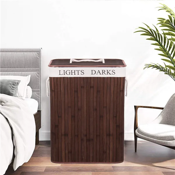 Bambuinen pyykkikori Springos HA0072