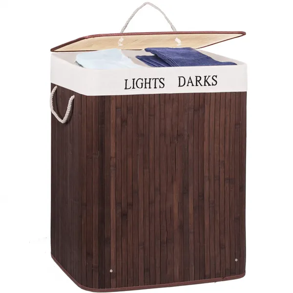 Bambuinen pyykkikori Springos HA0072