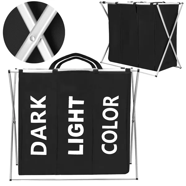 Veļas grozs Springos HA0100 3 nodalījumi.