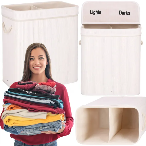 Bambu pyykkikori Springos HA0160 100l