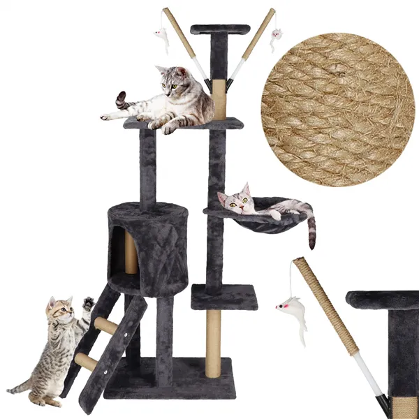 Daugiapakopis kačių namelis Springos PA1046 145 cm