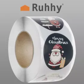 Ziemassvētku uzlīmes - rullis 500 gab. Ruhhy 22328