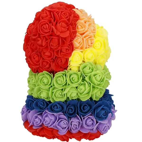 Lācītis ar rozēm, mākslīgie ziedi Springos HA7394