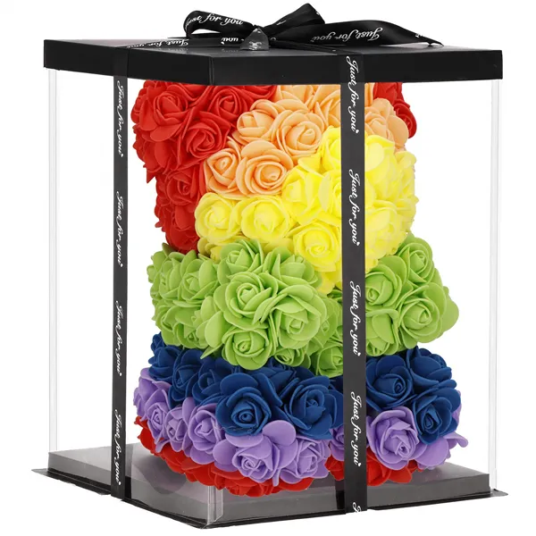 Lācītis ar rozēm, mākslīgie ziedi Springos HA7394