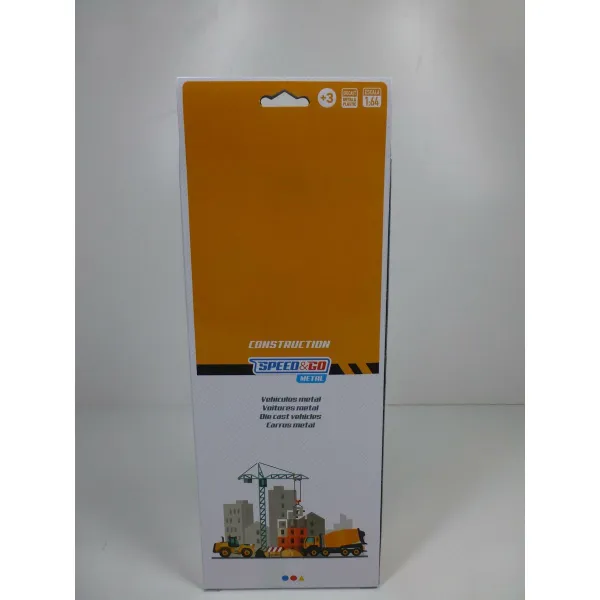 Construction Work Vehicles (Set) Speed & Go 7,5 x 4 x 3 cm (12 Units)
